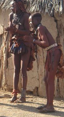 Kaokland regione della Namibia settentrionale, donne himba
